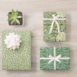 Feuilles verts Vintage Morris Motifs Chêne Willow