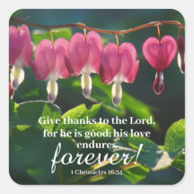 Feuillet autocollant "Son Amour Endures Forever"