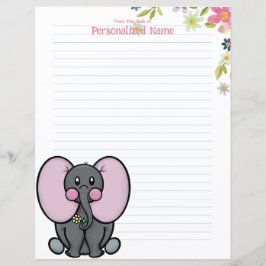 Feuillet de papier floral Ellie Phant