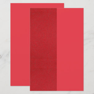 Feuillet papier imprimé personnalisé rouge tomate