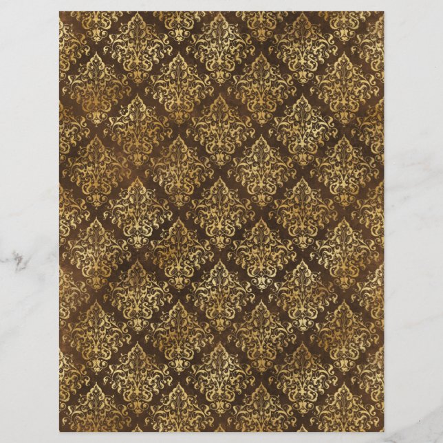 Feuillet papier spellcastor Burgundy & Gold (Devant)
