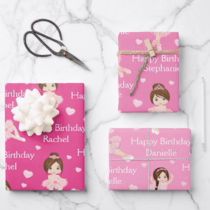 Feuillets de papier enveloppant Brunette Ballerina