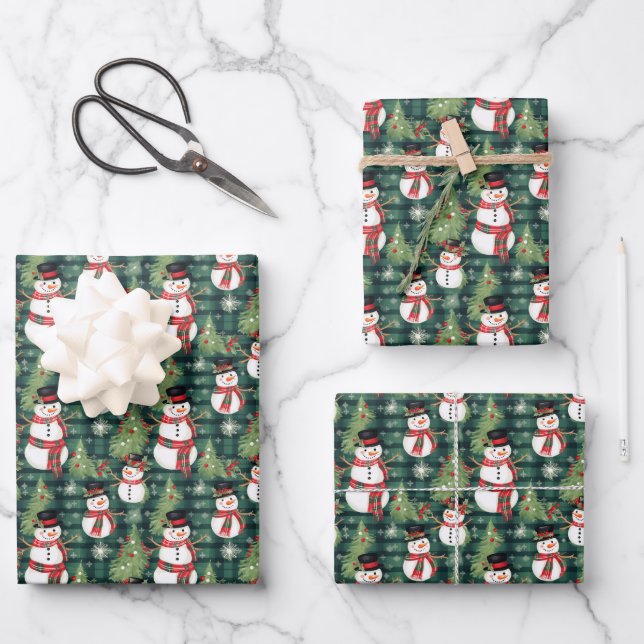 Feuillets de papier pour enveloppement de neige de (Recto)
