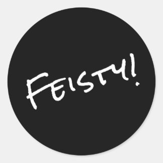 Feurig! Klassischer Rundumaufkleber Runder Aufkleber