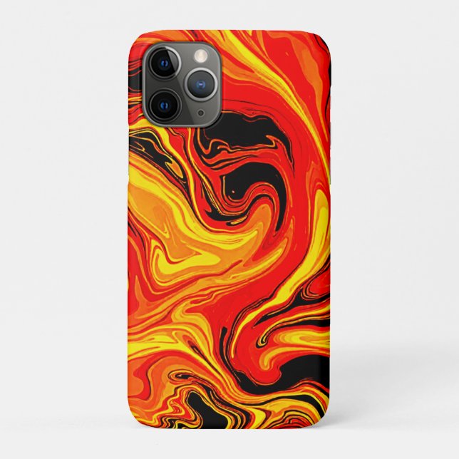 Feurige abstrakte Wirbel der Emotion Case-Mate iPhone Hülle (Rückseite)