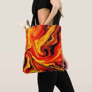 Feurige abstrakte Wirbel der Emotion Tasche