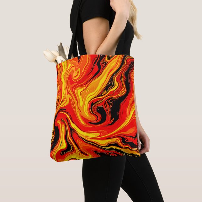 Feurige abstrakte Wirbel der Emotion Tasche (Von Nahem)