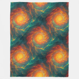 feurige Fraktale Fleecedecke