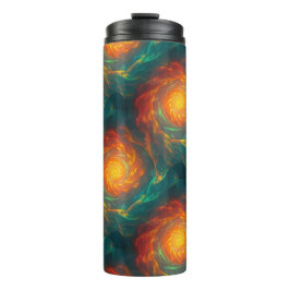 feurige Fraktale Thermosbecher