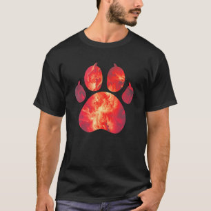 Feurige Katzenpfote, die die Flamme Stärke und Lei T-Shirt