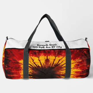 Feurige Tie Dye Sportausrüstung Monogramm personal Duffle Bag