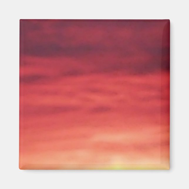Feuriger Himmel Magnet (Vorne)