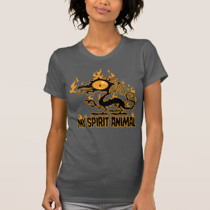 Feuriger knuspriger Drache Geist Tier T-Shirt