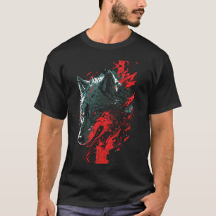 Feuriger Wolf in Aktion T-Shirt