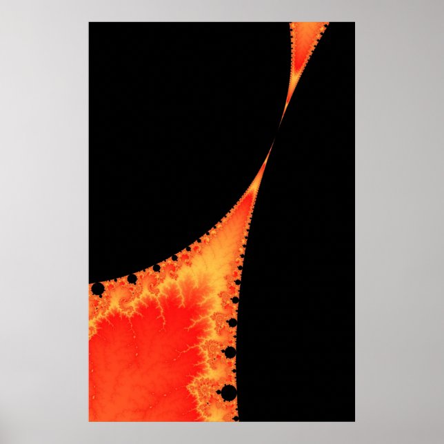 Feuriges Stalagmitenposter Poster (Vorne)