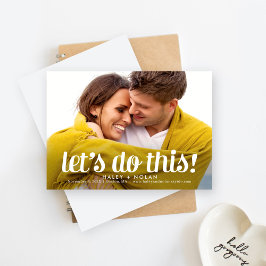 Feurlose Liebe Foto Save the Date Karte