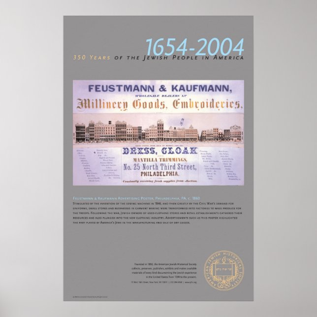 Feustmann & Kaufmann Werbeplakat Poster (Vorne)