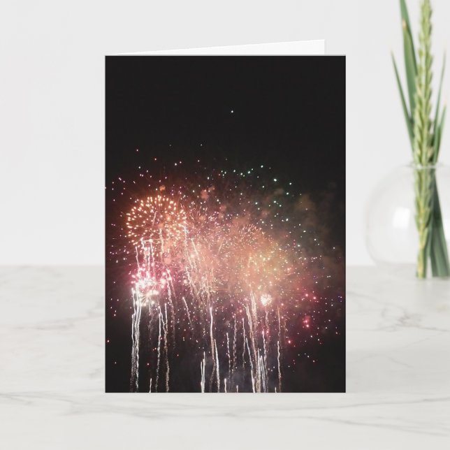 "Feux d'Aquatennial" Carte de félicitations #2 (Devant)