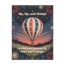 Feux d'artifice en ballon 1776–2026 Invitation pou