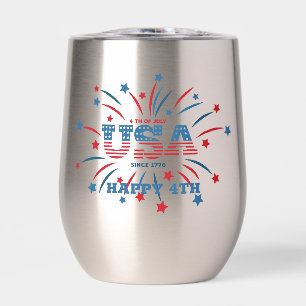 Feux d'artifice USA Rouge Blanc Bleu Patriotique