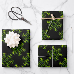 Feux de neige enrouler feuilles de papier