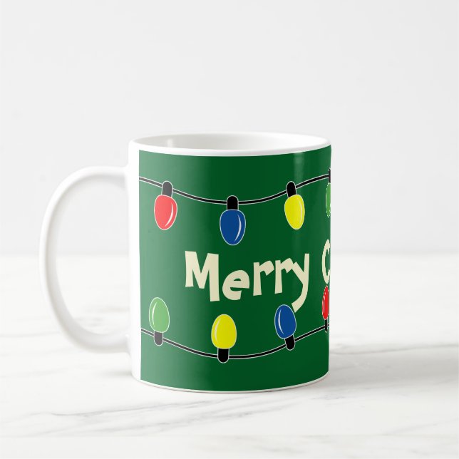 Feux de Noël personnalisées décoration café tasse (Gauche)