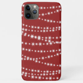 Feux de Noël sur coque iphone rouge