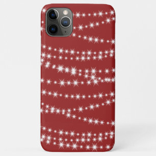 Feux de Noël sur coque iphone rouge