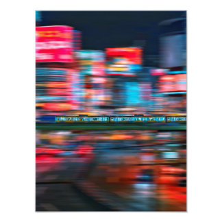 Feux néons de Kabukicho Photo Print(M)