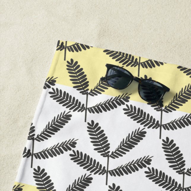 Fever Tree Blätter Pattern Beach Handtuch (Beispiel)