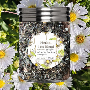 Feverless Blank Herb Teb Blend Label Custom Quadratischer Aufkleber