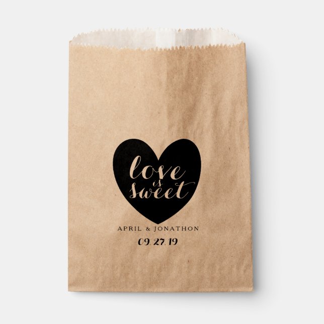 Fevor Bag - Liebe ist süß Geschenktütchen (Vorderseite)