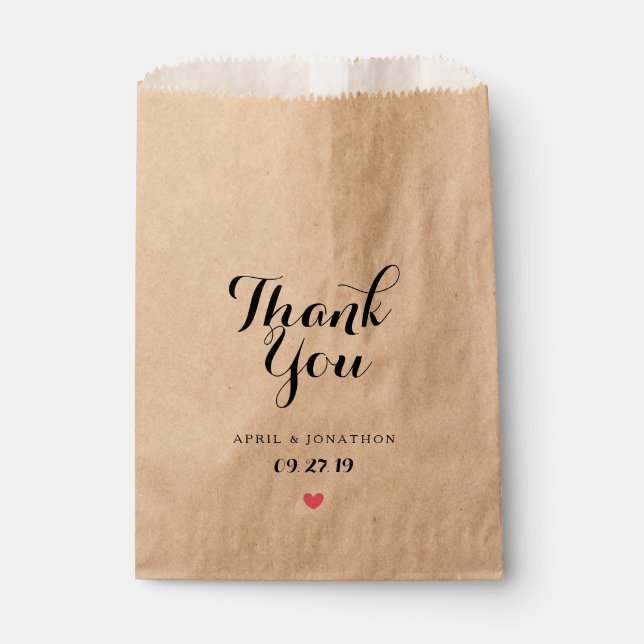 Fevor Bag - Vielen Dank Geschenktütchen (Vorderseite)