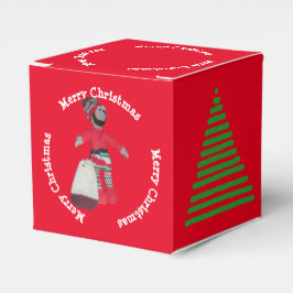 Fevor Box - Frohe Weihnachten Elf und Baum Geschenkschachtel