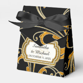 Fevor Box Glam Old Hollywood Regency Black Krawatt Geschenkschachtel