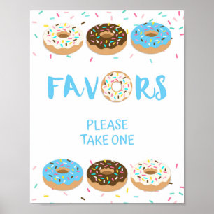 Fevor Sign - Blue Donut Sprinkle Duschgel Tafelsch Poster