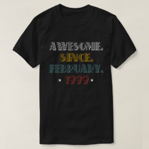 Février 1999 T-shirt 20 années de 20ème