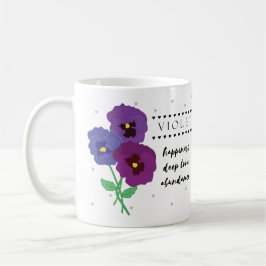 Février Mug Fleur de naissance avec sens Fleur