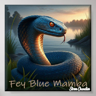 Fey Blue Mamba Poster