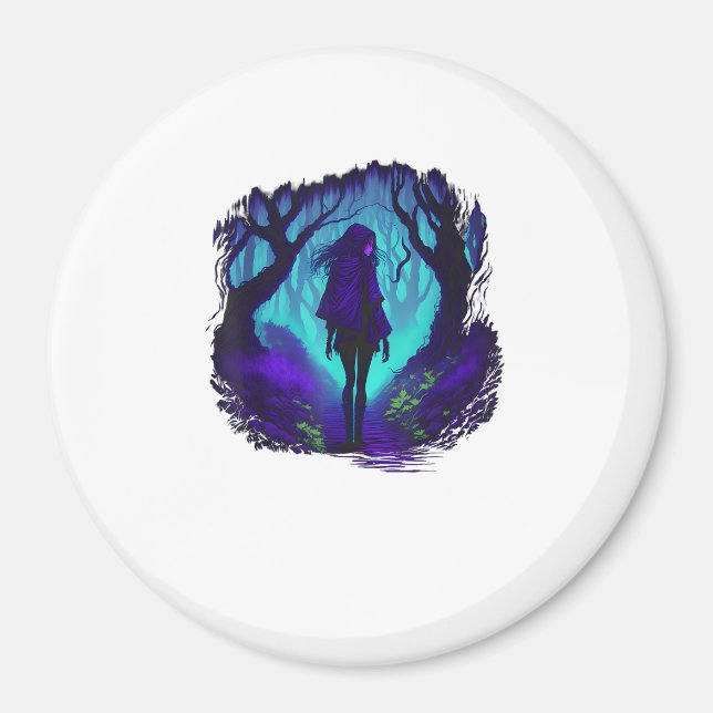 Fey Gothic Emo Goblincore Ästhetik Wald Graphi Magnet (Vorne)