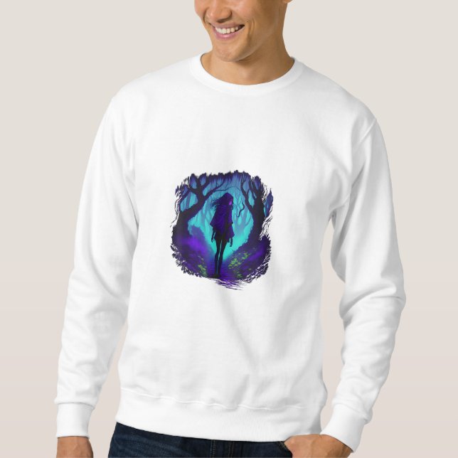Fey Gothic Emo Goblincore Ästhetik Wald Graphi Sweatshirt (Vorderseite)