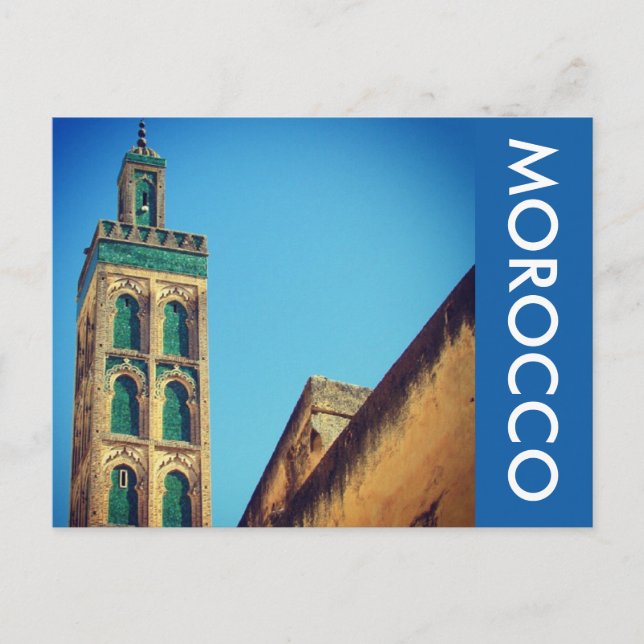 fez minaret postkarte (Vorderseite)