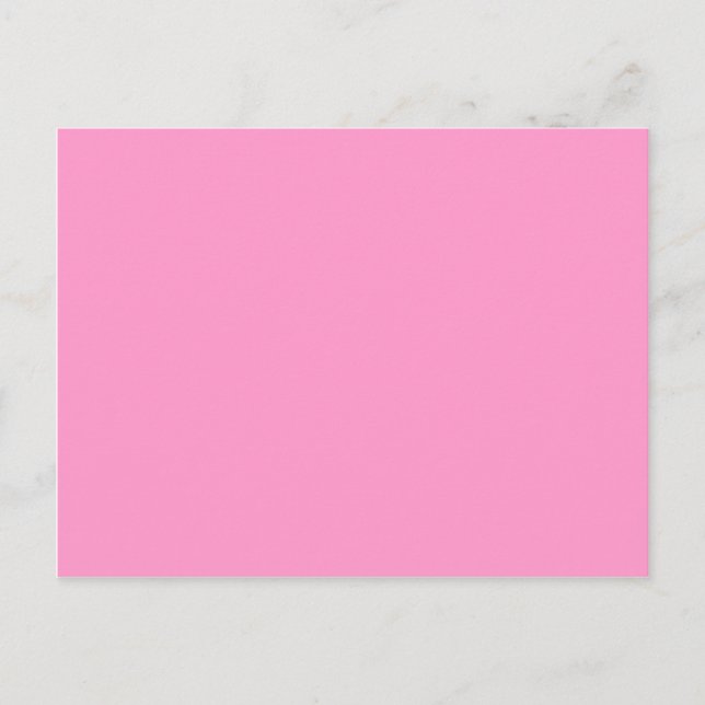 FF99CC Solid Medium Pink Farbvorlage Postkarte (Vorderseite)