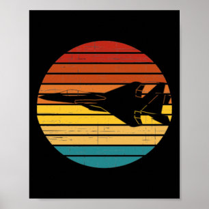 Ff-15 Adler Retro Einstellung Sun Sticker Poster