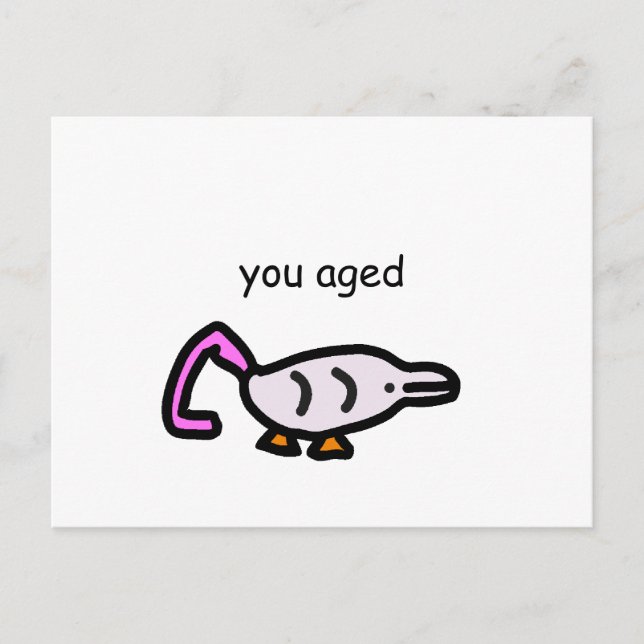 FF "Happy Birthday"-Karte Postkarte (Vorderseite)