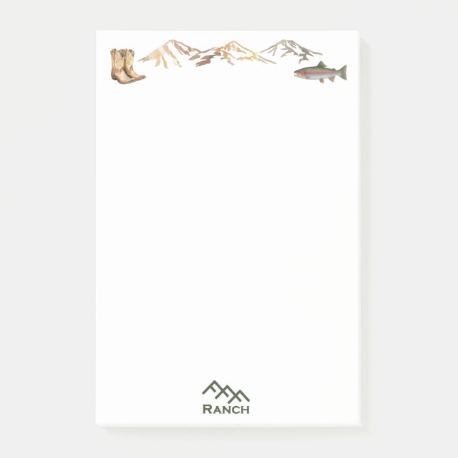 FFF Ranch  Post-it Klebezettel (Vorderseite)