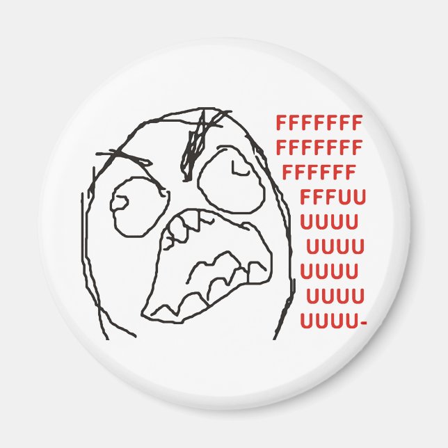 FFFFFFFUUUUUUU - Wut! Magnet (Vorne)