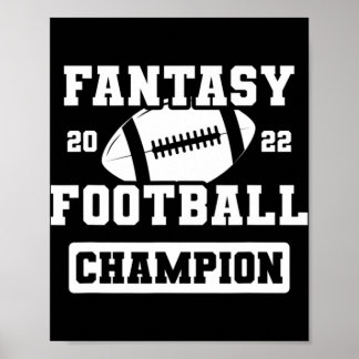 FFL League Champ Winner 2022 Fantasy Football Cham Poster