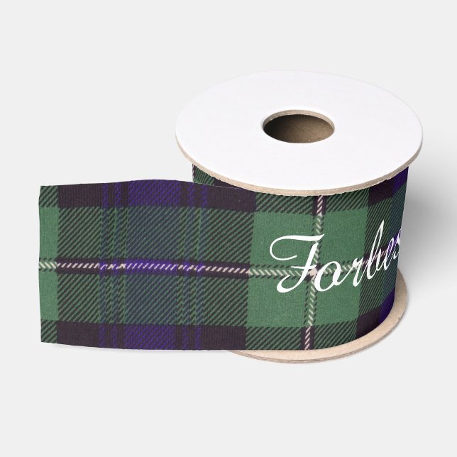 fForbes Clan karierter schottischer Tartan Ripsband (Spule)