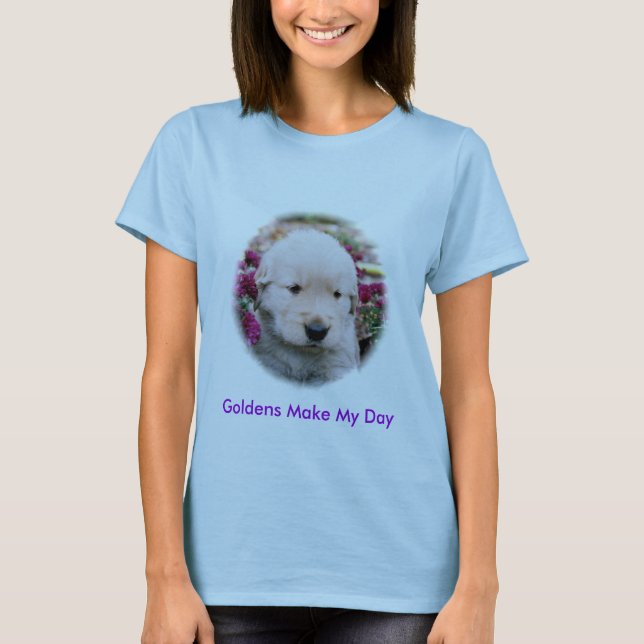 FH000025_2, Goldens machen meinen Tag T-Shirt (Vorderseite)